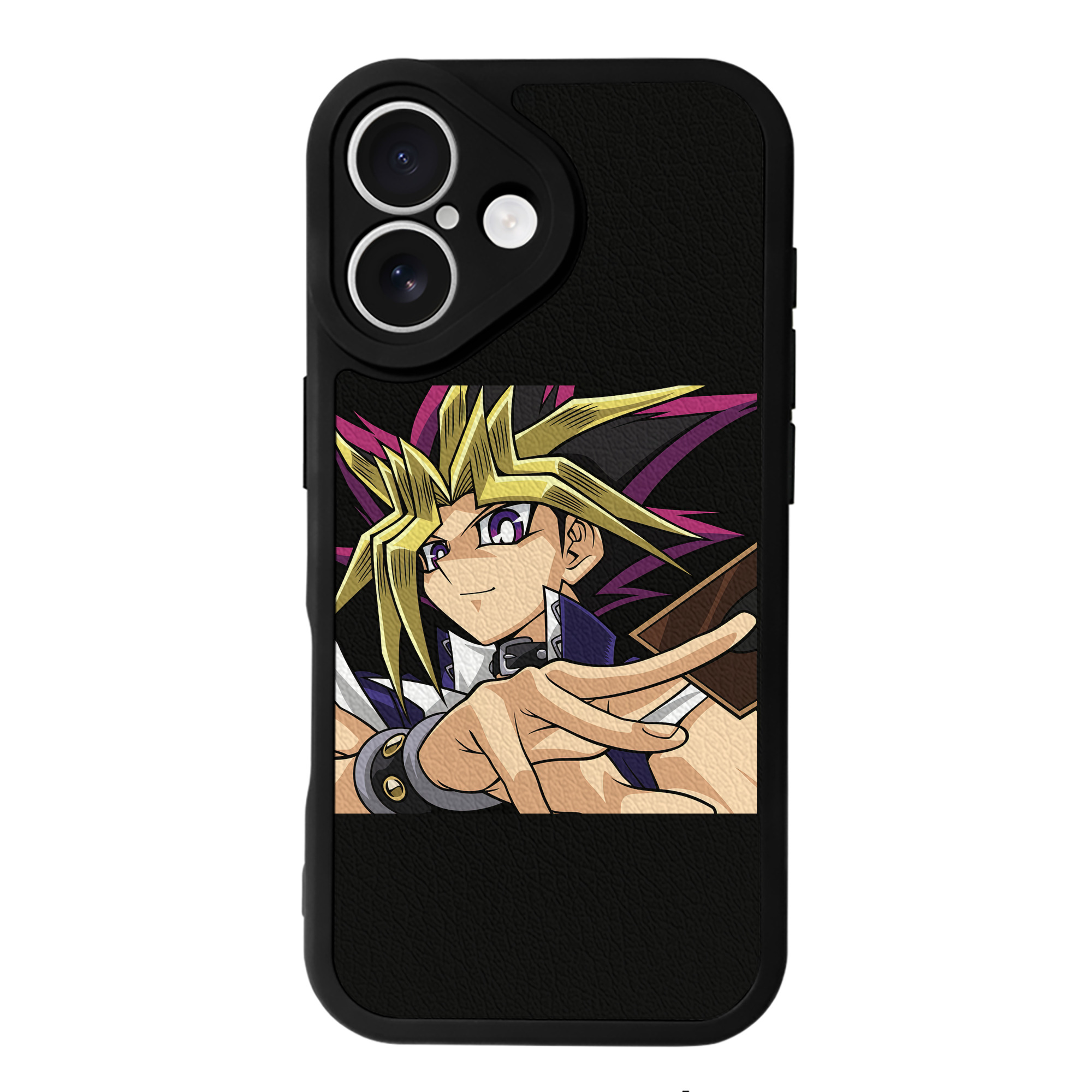 遊☆戯☆王 Yu-Gi-Oh! 【iPhone 16シリーズ対応】シリコンスマホケース（レザー調） 材質：シリコン